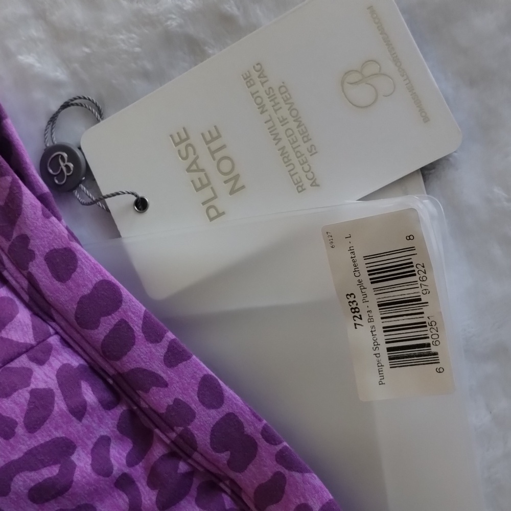 ๐RESERVED๐ Bombshell Pumped Animal Purple Cheetah Leopard Print Lavender Bra - Picture 7 of 13